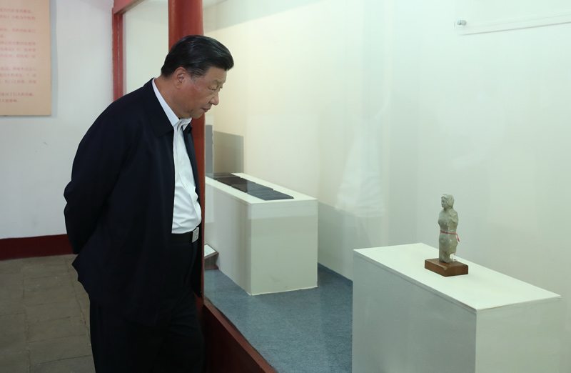 2021年5月12日，習(xí)近平總書(shū)記在南陽(yáng)市考察東漢醫(yī)學(xué)家張仲景的墓祠紀(jì)念地醫(yī)圣祠。 